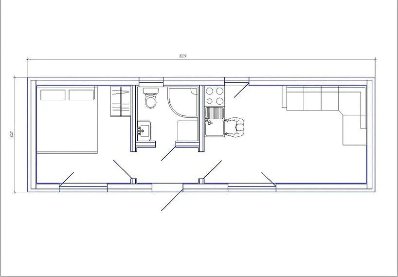 CASA CONTENEDOR DE 35 M²