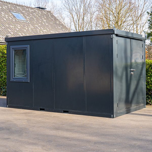 CABINA DE OBRA ANTRACITA DE 4x2M