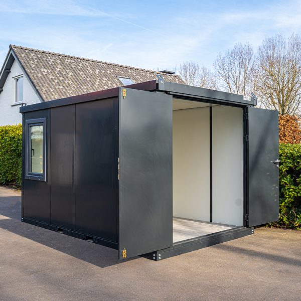 CABINA DE OBRA ANTRACITA DE 4x2M